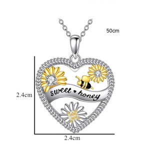 Bienen Halskette Herz „Sweet Honey“ | Romantischer Schmuck