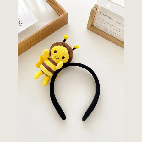 Serre-tête Peluche Abeille Amusant - 2 Styles Disponibles