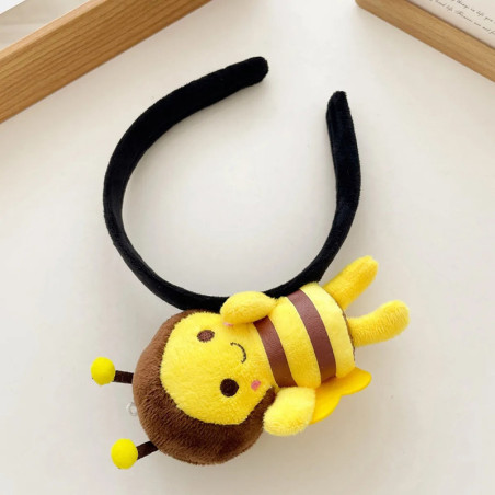 Serre-tête Peluche Abeille Amusant - 2 Styles Disponibles