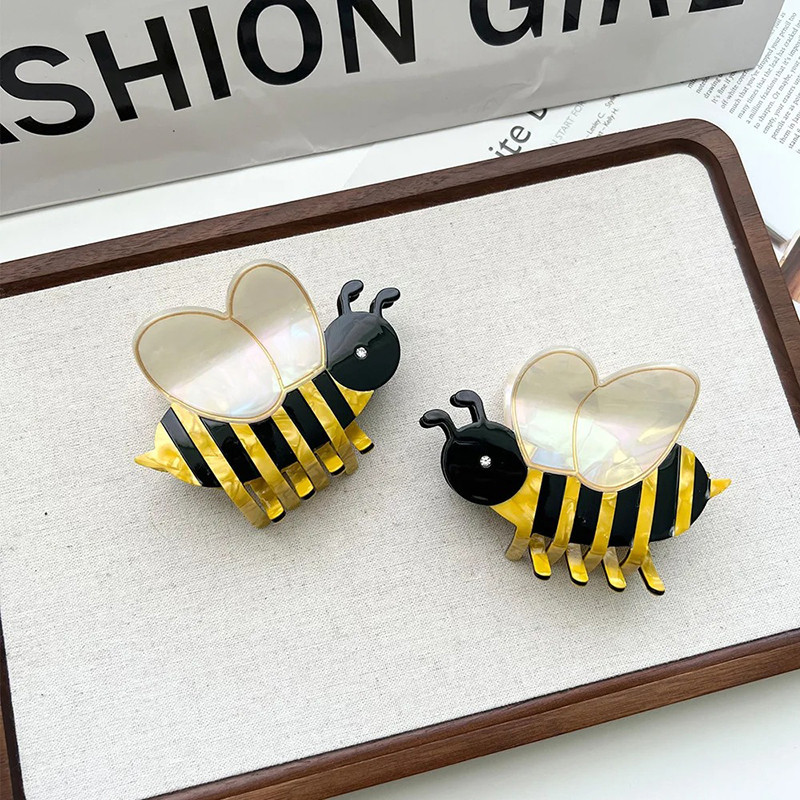 Pince Cheveux Abeille Ailes Nacrées | Accessoire Mignon Femme