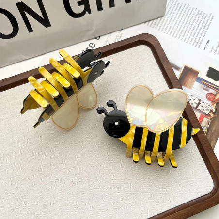 Pince Cheveux Abeille Ailes Nacrées | Accessoire Mignon Femme