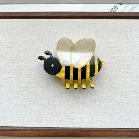 Pince Cheveux Abeille Ailes Nacrées | Accessoire Mignon Femme