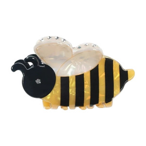 Large Bee Hair Claw Clip with Crystal Wings | Cute Bee Gift