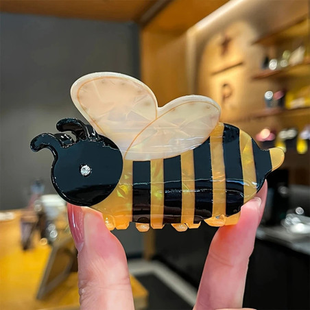 Pince Crabe Abeille Ailes Cristal | Idée Cadeau Femme