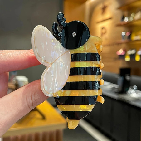 Pince Crabe Abeille Ailes Cristal | Idée Cadeau Femme