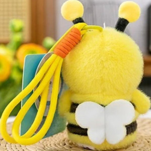 Porte-Clé Abeille Kawaii en Peluche | Cadeau Doux & Mignon