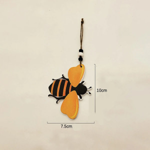 Carillon Abeille en Bois Artisanal | Décoration à Suspendre