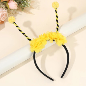 Serre-tête Abeille Mignon 'Antennes Fleuries' | Déguisement & Fête