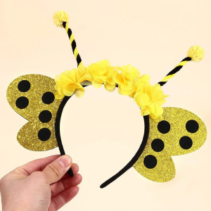 Serre-tête Abeille Ailes Pailletées | Accessoire de Fête Fun
