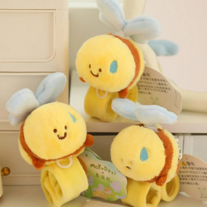 Bracelet Slap Peluche Abeille pour Enfant | Jouet Rigolo