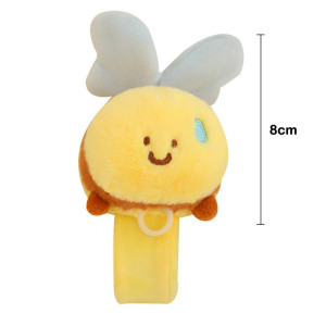 Bracelet Slap Peluche Abeille pour Enfant | Jouet Rigolo