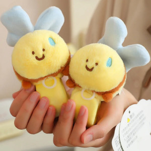 Bracelet Slap Peluche Abeille pour Enfant | Jouet Rigolo