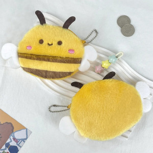Porte-Monnaie Abeille Peluche Mignon | Pochette Kawaii & Cadeau