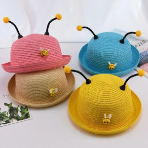 Chapeau de Paille Abeille Enfant | Protection Solaire d'Été