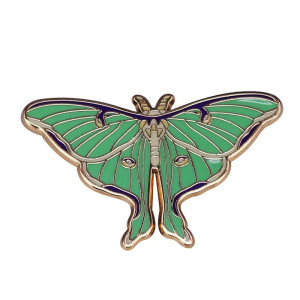 Pin's Papillon Lune Émeraude | Bijou Original & Cadeau Nature