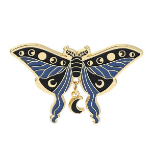 Pin's Papillon Phases de Lune | Adorable Bijou Céleste