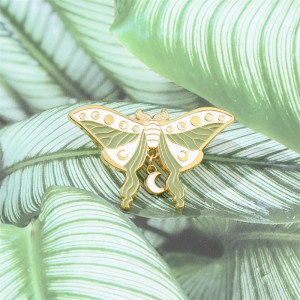 Pin's Papillon Phases de Lune | Adorable Bijou Céleste