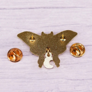 Pin's Papillon Danse Lunaire | Bijou Céleste Émaillé Cadeau