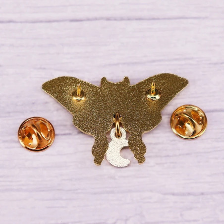 Lunar Dance Butterfly Pin | Celestial Enamel Jewelry Gift