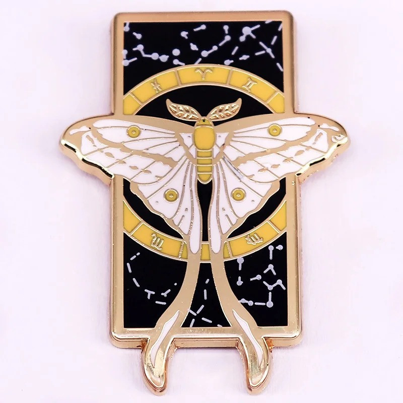 Lunar Oracle Butterfly Pin | Cute Esoteric & Elegant Brooch