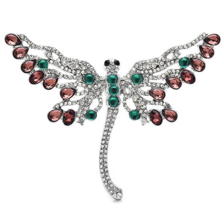 Broche Papillon Cristal | Bijou en Strass Idée Cadeau Femme