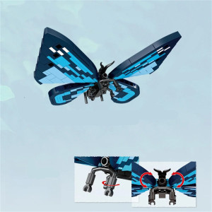 Kit Construction Papillon Ailes de Saphir | Jouet Éducatif STEM