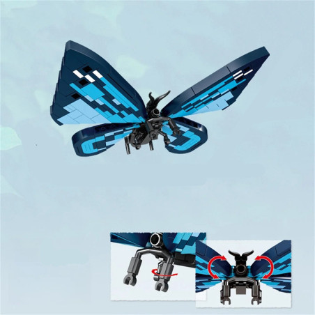 Kit Construction Papillon Ailes de Saphir | Jouet Éducatif STEM