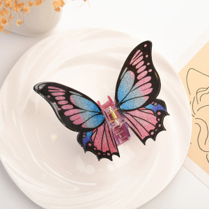 Pince Cheveux Papillon Ailes de Fée | Accessoire Jaune & Violet
