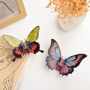Pince Cheveux Papillon Ailes de Fée | Accessoire Jaune & Violet