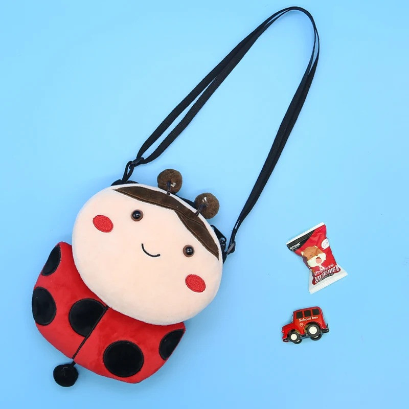 Sac Peluche Coccinelle Porte-Bonheur | Cadeau Mignon & Original
