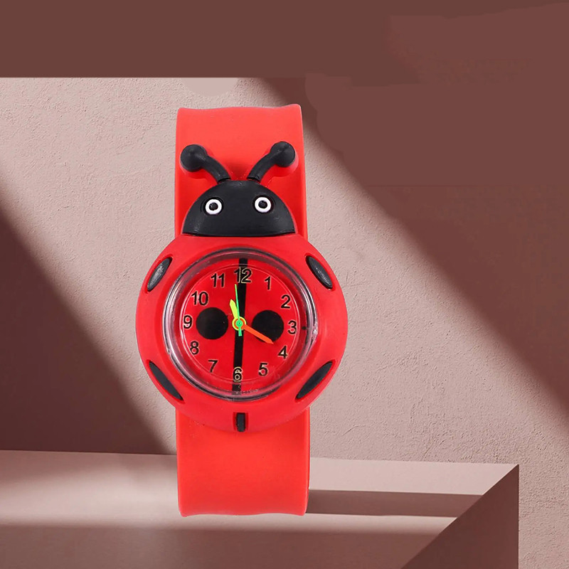 Adorable Montre Slap Coccinelle | Cadeau Idéal pour Enfant