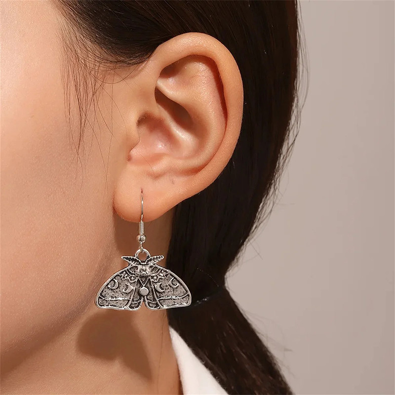 Boucles d'Oreilles Papillon Nuit 'Mystères Nocturnes' | Bijou Boho