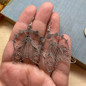 Boucles d'Oreilles Papillon 'Couronne Enchantée' - Bijou Boho