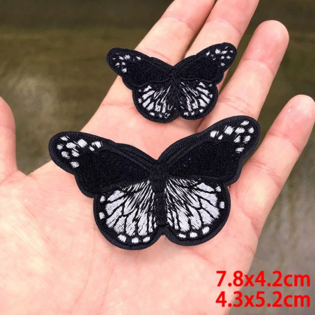 Écusson Brodé Papillon Thermocollant - Lot de 2 | 1001abeilles