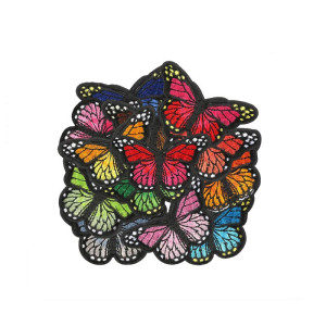 Set of 14 Mini Butterfly Patches - Cute Iron-On Appliques