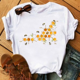 Magnifique T-shirt Abeille Apicultrice pour Femme !