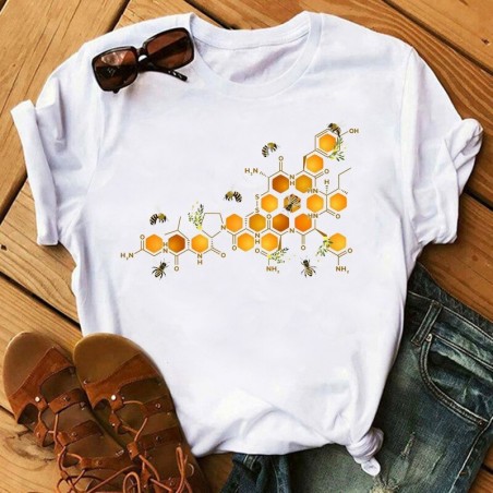 Magnifique T-shirt Abeille Apicultrice pour Femme !