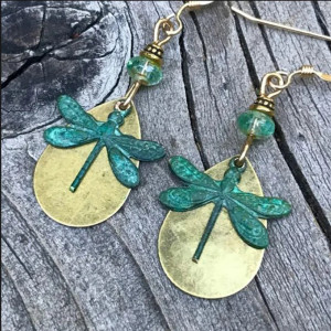 Pendientes Libélula Bohemia Turquesa - Joya Bohemia Chic !