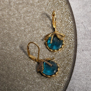 Boucles d'Oreilles Libellule Aube Mystique - Bijou Fée & Boho