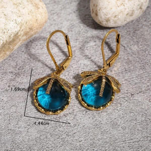 Boucles d'Oreilles Libellule Aube Mystique - Bijou Fée & Boho