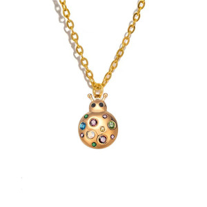 Collier Coccinelle Mignon | Bijoux Enchantés Porte-Bonheur