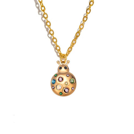 Collier Coccinelle Mignon | Bijoux Enchantés Porte-Bonheur