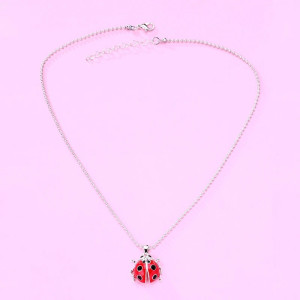 Collier Coccinelle Reine Écarlate | Bijou Porte-Bonheur