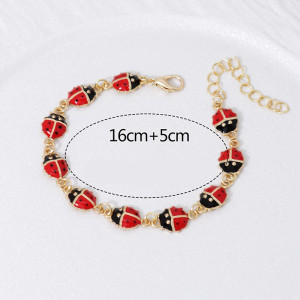 Pulsera Mariquita de la Suerte | Joya Dorada Original Mujer