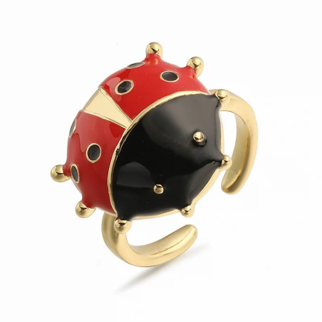 Bague Coccinelle Lucky Pop | Bijou Porte-Bonheur Mignon & Ajustable