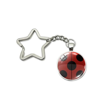 Starry Luck Ladybug Keychain | Cute Good Luck Charm Gift