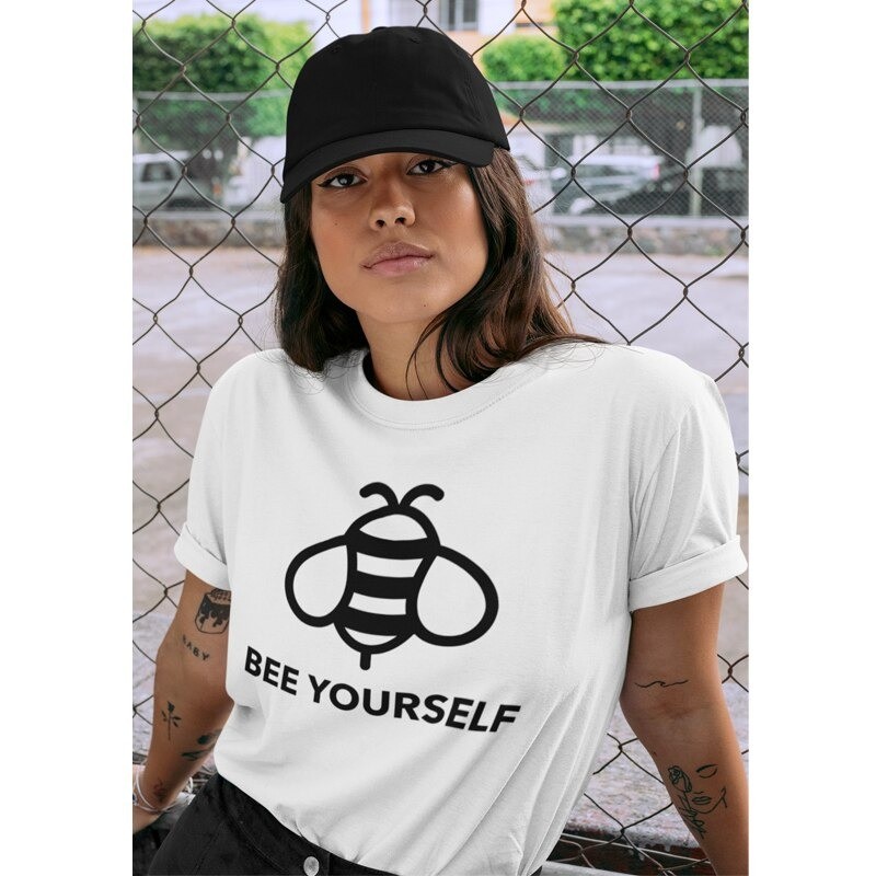 Magnifique T-shirt Abeilles design pour Femme Bee Yourself !