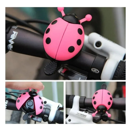 Sonnette Vélo Coccinelle Mignonne "Bubblegum" | 4 Couleurs