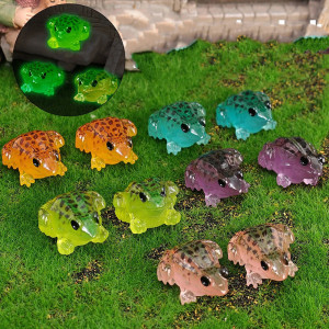 Figuritas Mini Ranas Fluorescentes | Lote de 5 Colores Únicos