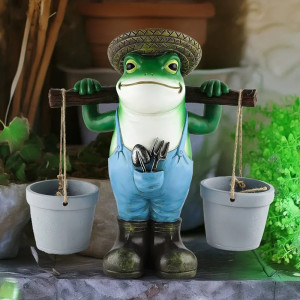 Statue Grenouille Jardinière Mignonne | Déco Jardin Originale